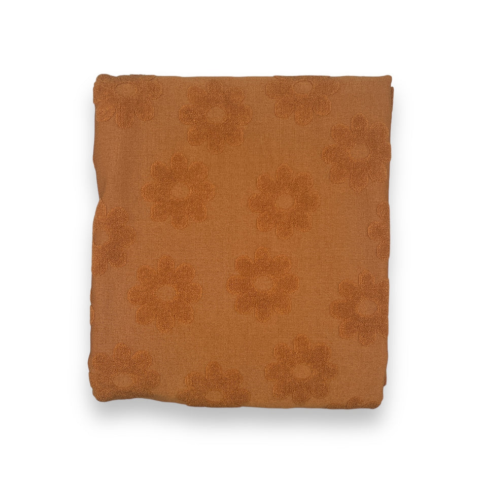 Towel Jacquard Knit Fabric - Caramel