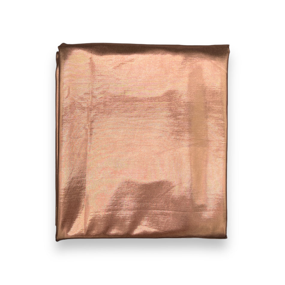 Foil Polyester Stretch Knit Fabric (Copper)